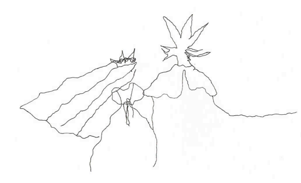 Illustration de La tragédie d’Hamlet de William Shakespeare, par María Boldó ( Évocation du mariage entre Claudius et Gertrude ) 2001 Saint-Afrique, Aveyron, France